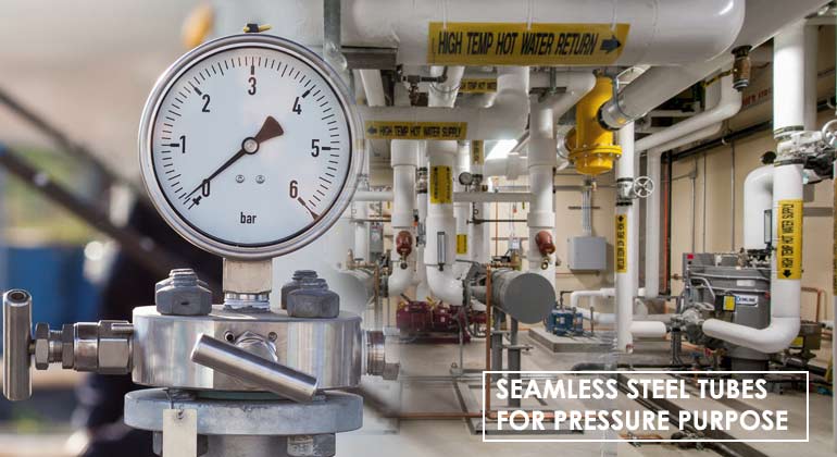 Seamless steel tubes for pressure purpose